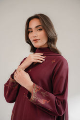 3 Piece Cotton Karandi Embroidered Suit (CS0323)